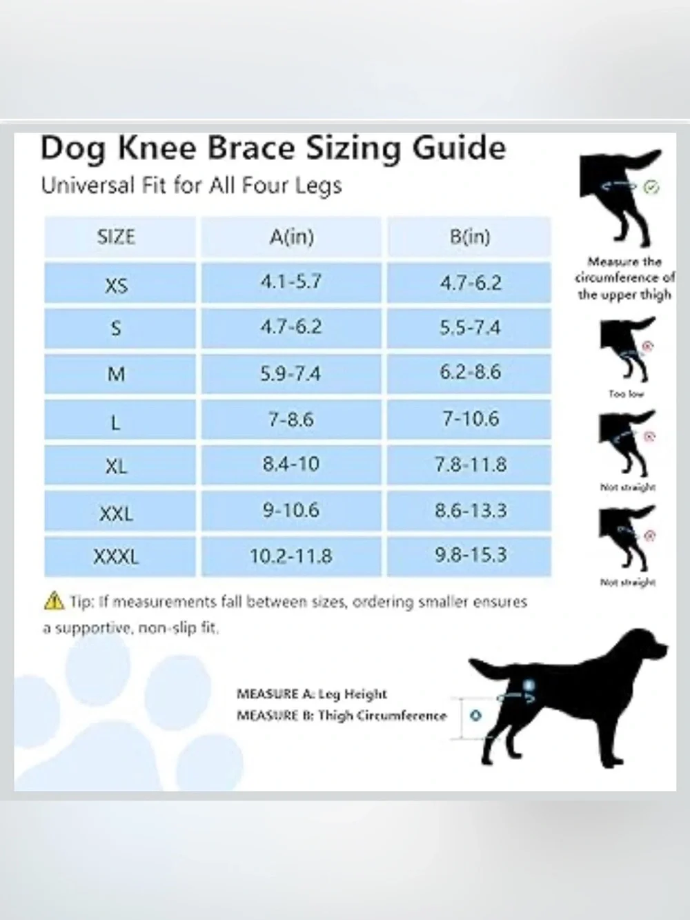 Dog Knee Brace For Torn ACL/CCL & Hind Leg Support - XL 1071/bb6